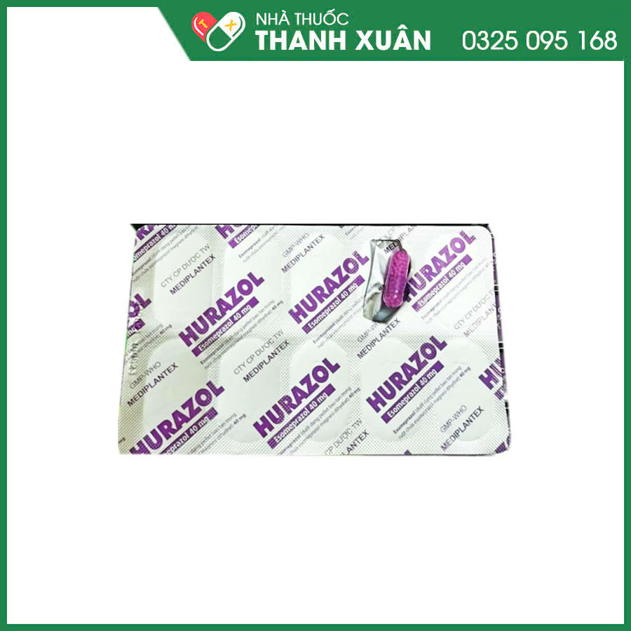 Hurazol thuốc điều trị trào ngược dạ dày, hội chứng Zollinger Ellison, viêm loét đường tiêu hoá